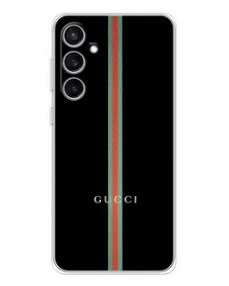 Чехол для Samsung Galaxy S24 FE с картинкой «Gucci — строгая линия» Чехол для Samsung Galaxy S24 FE с картинкой «Gucci — строгая линия»