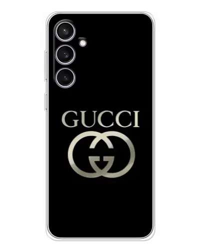 Чехол для Samsung Galaxy S24 FE с картинкой «Gucci — золото на черном» Чехол для Samsung Galaxy S24 FE с картинкой «Gucci — золото на черном»