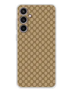 Чехол для Samsung Galaxy S24 FE с картинкой «Gucci — классический беж» Чехол для Samsung Galaxy S24 FE с картинкой «Gucci — классический беж»