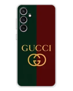 Чехол для Samsung Galaxy S24 FE с картинкой «Gucci — темно-зеленый градиент» Чехол для Samsung Galaxy S24 FE с картинкой «Gucci — темно-зеленый градиент»