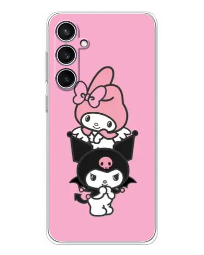 Чехол для Samsung Galaxy S24 FE с картинкой «My Melody и Kuromi»