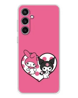 Чехол для Samsung Galaxy S24 FE с картинкой «Kuromi и My Melody»