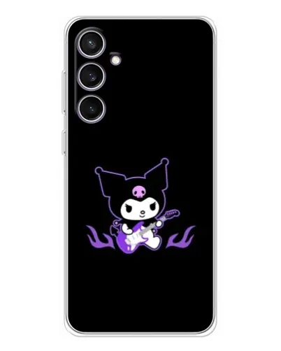 Чехол для Samsung Galaxy S24 FE с картинкой «Электрическая Kuromi»