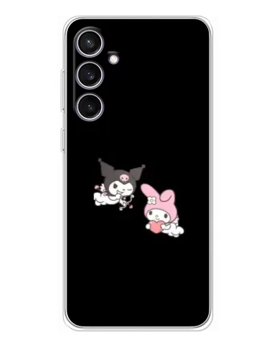 Чехол для Samsung Galaxy S24 FE с картинкой «My Melody и Kuromi»
