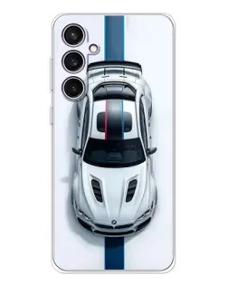 Чехол для Samsung Galaxy S24 FE с картинкой «Вид сверху — BMW M»