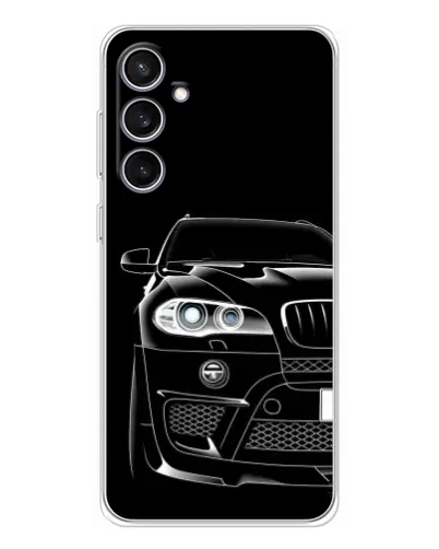 Чехол для Samsung Galaxy S24 FE с картинкой «Темный силуэт BMW»