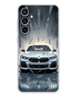 Чехол для Samsung Galaxy S24 FE с картинкой «BMW в свете фар» Чехол для Samsung Galaxy S24 FE с картинкой «BMW в свете фар»