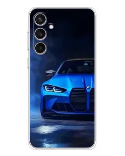 Чехол для Samsung Galaxy S24 FE с картинкой «Голубая BMW M4» Чехол для Samsung Galaxy S24 FE с картинкой «Голубая BMW M4»