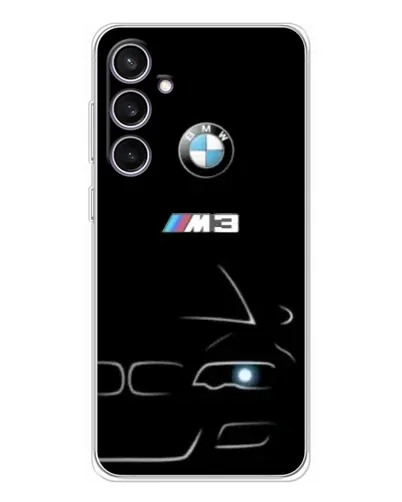 Чехол для Samsung Galaxy S24 FE с картинкой «Минималистичный принт BMW M3»
