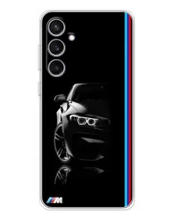 Чехол для Samsung Galaxy S24 FE с картинкой «Силуэт BMW в темноте» Чехол для Samsung Galaxy S24 FE с картинкой «Силуэт BMW в темноте»