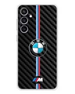 Чехол для Samsung Galaxy S24 FE с картинкой «Эмблема BMW и карбон» Чехол для Samsung Galaxy S24 FE с картинкой «Эмблема BMW и карбон»
