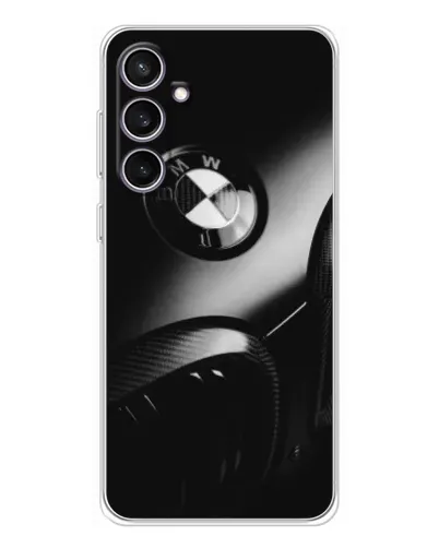 Чехол для Samsung Galaxy S24 FE с картинкой «Эмблема BMW — макро»