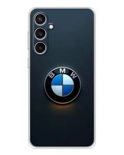 Чехол для Samsung Galaxy S24 FE с картинкой «Логотип BMW — минимализм»