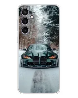 Чехол для Samsung Galaxy S24 FE с картинкой «BMW в зимнем лесу» Чехол для Samsung Galaxy S24 FE с картинкой «BMW в зимнем лесу»