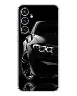Чехол для Samsung Galaxy S24 FE с картинкой «Черная BMW — профиль» Чехол для Samsung Galaxy S24 FE с картинкой «Черная BMW — профиль»