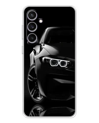 Чехол для Samsung Galaxy S24 FE с картинкой «Черная BMW — профиль» Чехол для Samsung Galaxy S24 FE с картинкой «Черная BMW — профиль»