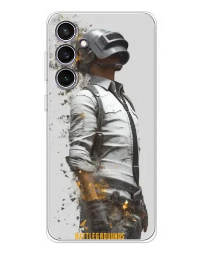 Чехол для Samsung Galaxy S24 FE с картинкой «PUBG — боец в пыли» Чехол для Samsung Galaxy S24 FE с картинкой «PUBG — боец в пыли»