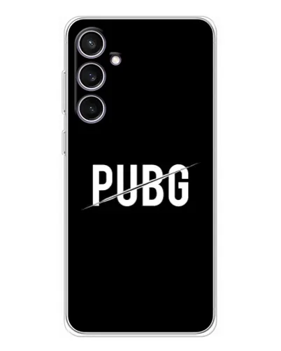 Чехол для Samsung Galaxy S24 FE с картинкой «PUBG — белый логотип» Чехол для Samsung Galaxy S24 FE с картинкой «PUBG — белый логотип»