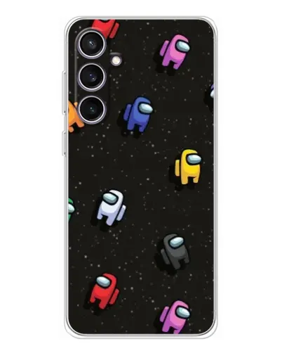 Чехол для Samsung Galaxy S24 FE с картинкой «Космический паттерн Among Us» Чехол для Samsung Galaxy S24 FE с картинкой «Космический паттерн Among Us»