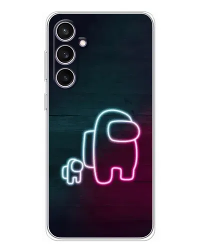 Чехол для Samsung Galaxy S24 FE с картинкой «Among Us неон-арт» Чехол для Samsung Galaxy S24 FE с картинкой «Among Us неон-арт»