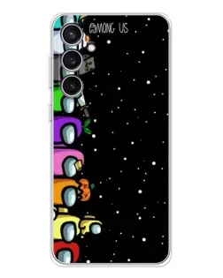 Чехол для Samsung Galaxy S24 FE с картинкой «Команда Among Us» Чехол для Samsung Galaxy S24 FE с картинкой «Команда Among Us»