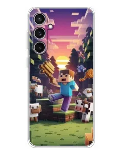 Чехол для Samsung Galaxy S24 FE с картинкой «Стив на ферме» Чехол для Samsung Galaxy S24 FE с картинкой «Стив на ферме»