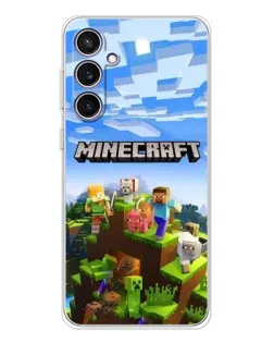 Чехол для Samsung Galaxy S24 FE с картинкой «Minecraft классический мир» Чехол для Samsung Galaxy S24 FE с картинкой «Minecraft классический мир»