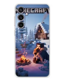 Чехол для Samsung Galaxy S24 FE с картинкой «Зимний Minecraft» Чехол для Samsung Galaxy S24 FE с картинкой «Зимний Minecraft»