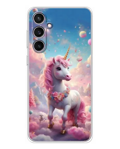 Чехол для Samsung Galaxy S24 FE с картинкой «Единорог среди облаков» Чехол для Samsung Galaxy S24 FE с картинкой «Единорог среди облаков»