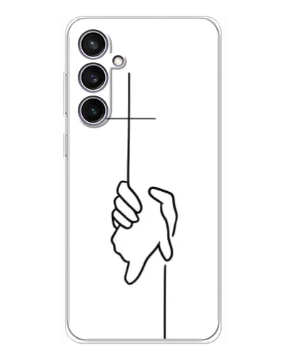 Чехол для Samsung Galaxy S24 FE с картинкой «Рука держит»