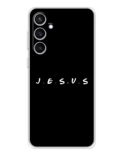Чехол для Samsung Galaxy S24 FE с картинкой «Точки веры J.E.S.U.S.»