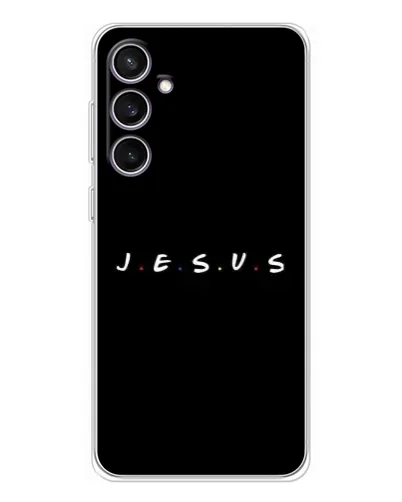 Чехол для Samsung Galaxy S24 FE с картинкой «Точки веры J.E.S.U.S.»