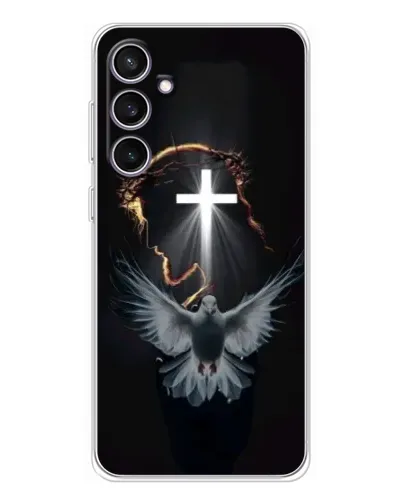 Чехол для Samsung Galaxy S24 FE с картинкой «Голубь и Свет»