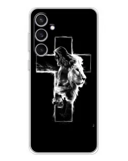 Чехол для Samsung Galaxy S24 FE с картинкой «Сияющий крест Jesus»