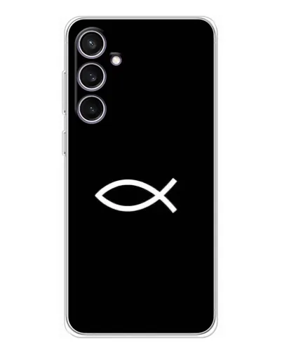Чехол для Samsung Galaxy S24 FE с картинкой «Символ рыбы Jesus» Чехол для Samsung Galaxy S24 FE с картинкой «Символ рыбы Jesus»