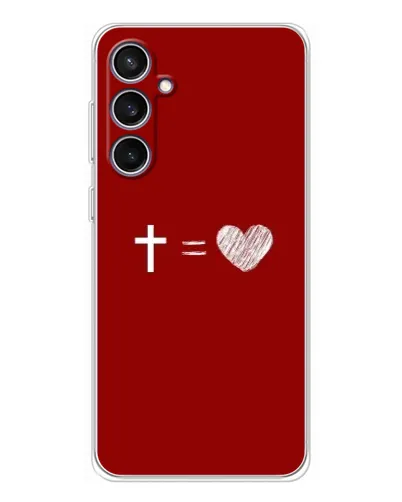Чехол для Samsung Galaxy S24 FE с картинкой «Уравнение любви» Чехол для Samsung Galaxy S24 FE с картинкой «Уравнение любви»