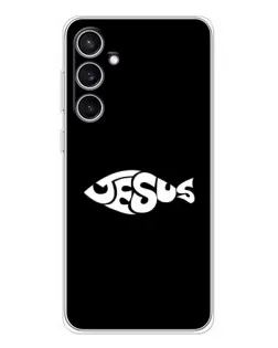 Чехол для Samsung Galaxy S24 FE с картинкой «Рыба Jesus»