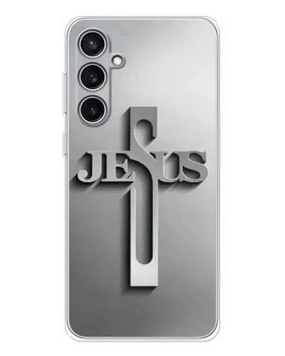 Чехол для Samsung Galaxy S24 FE с картинкой «Металлический крест Jesus» Чехол для Samsung Galaxy S24 FE с картинкой «Металлический крест Jesus»
