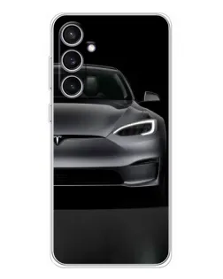 Чехол для Samsung Galaxy S24 FE с картинкой «Tesla Model S Look»