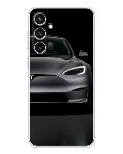 Чехол для Samsung Galaxy S24 FE с картинкой «Tesla Model S Look»