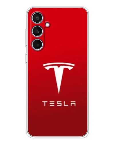 Чехол для Samsung Galaxy S24 FE с картинкой «Tesla Red Classic»