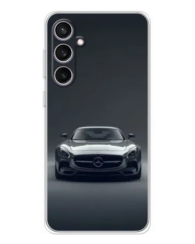 Чехол для Samsung Galaxy S24 FE с картинкой «Mercedes на черном»