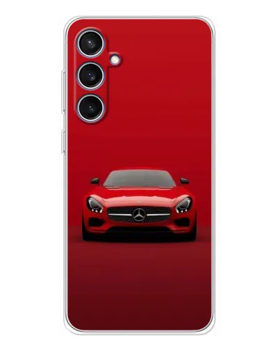 Чехол для Samsung Galaxy S24 FE с картинкой «Красный Mercedes AMG»