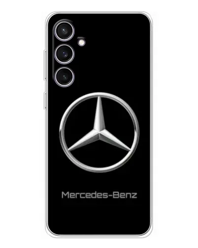 Чехол для Samsung Galaxy S24 FE с картинкой «Mercedes Silver Logo»