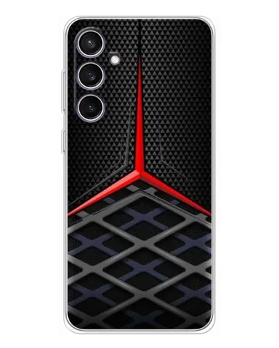 Чехол для Samsung Galaxy S24 FE с картинкой «Mercedes Carbon Grid»