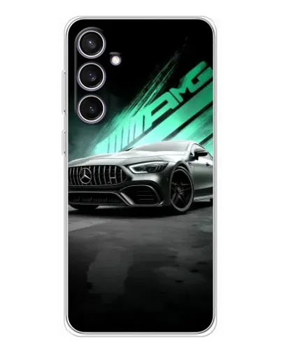 Чехол для Samsung Galaxy S24 FE с картинкой «Темный Mercedes AMG»