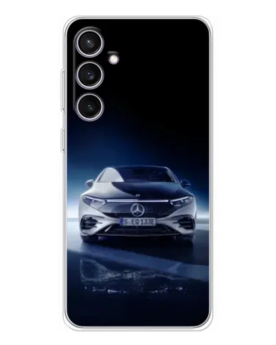 Чехол для Samsung Galaxy S24 FE с картинкой «Ночной Mercedes EQ»