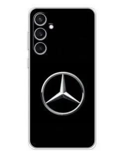 Чехол для Samsung Galaxy S24 FE с картинкой «Mercedes классический лого»