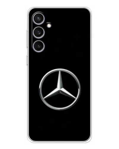 Чехол для Samsung Galaxy S24 FE с картинкой «Mercedes классический лого»