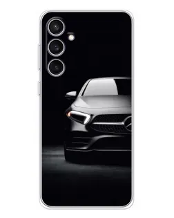 Чехол для Samsung Galaxy S24 FE с картинкой «Свет фар Mercedes»